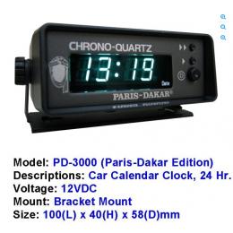 LED Uhr PD-3000 12V Kfz Auto Autouhr Borduhr