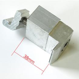 Endklemme Modulklemme +M8x50 Imbus-schraube Aluprofil +Conergy Nutenstein breit