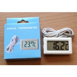 Thermometer digital LCD -50 bis +110C wei weiss weies Digitalthermometer