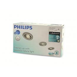Decken-Einbauleuchten 3x20W-Set PHILIPS Hammam, EEK: F