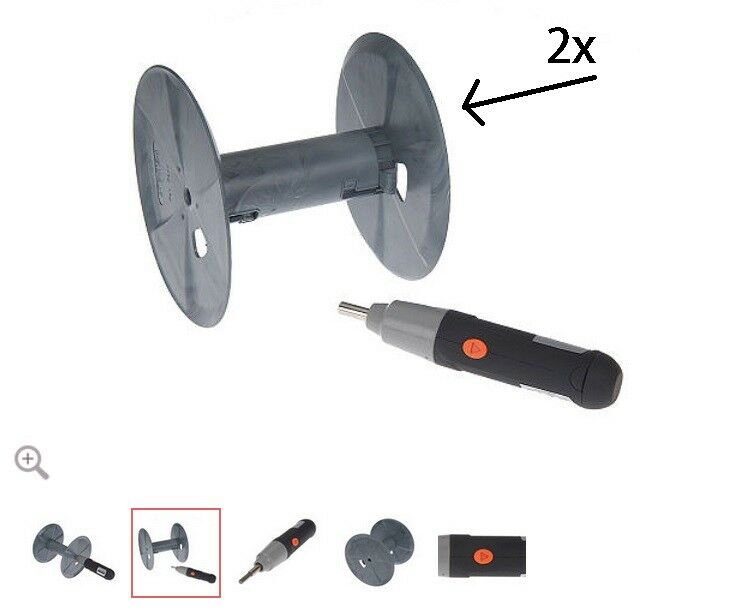 Kabelaufroller Kabel Seil Roller Akkuschrauber Wickelmaschine 2xLeerspule Wickel