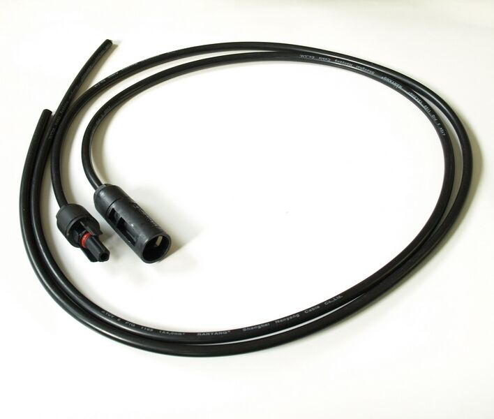 Solarkabel QC-Solar 2x1m Anschluß-kabel 4mm² PV Stecker Buchse Kupplung Conergy