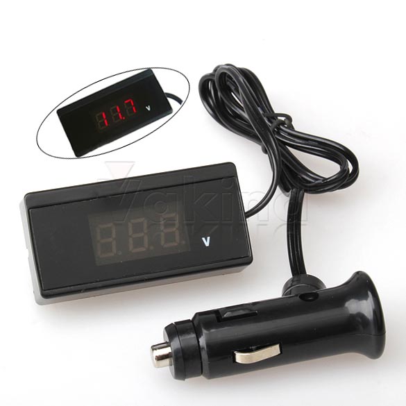 Kfz Batterie Tester -Flach- Spannungsanzeige Voltmeter