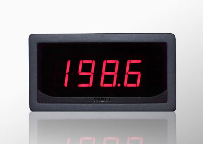 Amperemeter LED 5A, sehr genau, eingebauter Shunt Einbau rot-4,99A