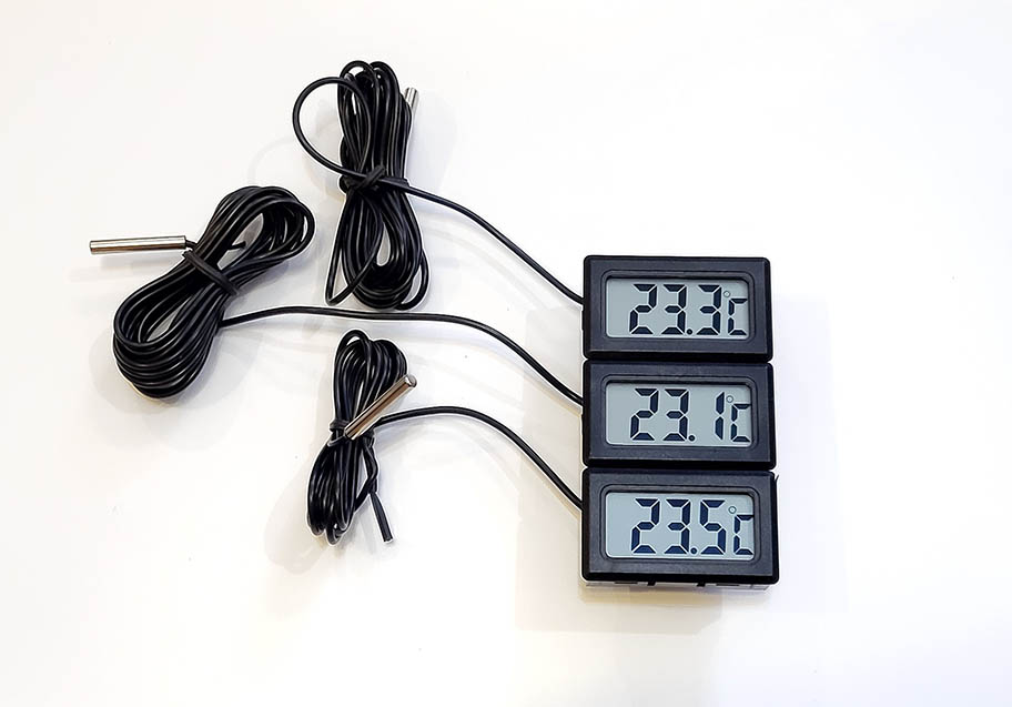 Temperatur Überwachung / Monitoring / Anzeige Heizungsanlage Solaranlage Puffer 3 Anzeigen-je 10m