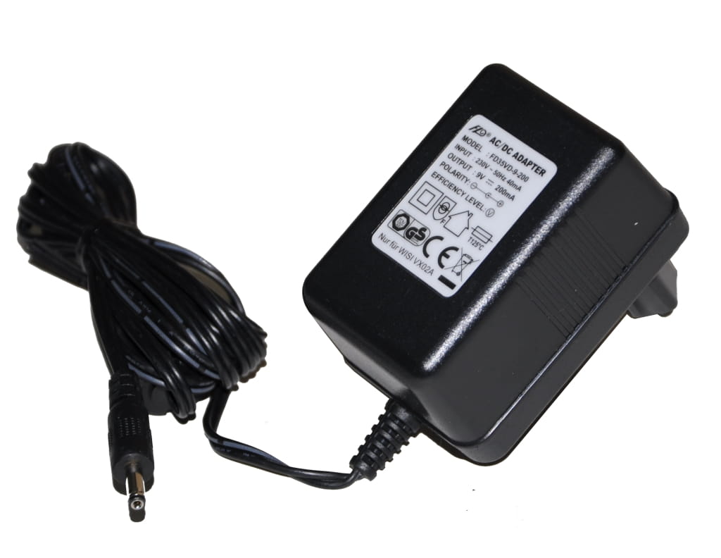 Transformator Netzteil 9V 0,2A 200mA AC/DC Adapter