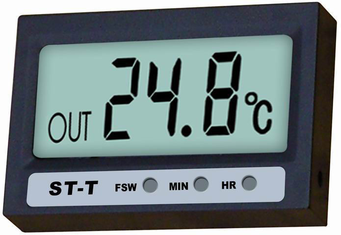 IN OUT Termometer termometr thermomètre termometro digital -50 +70°C LCD + clock