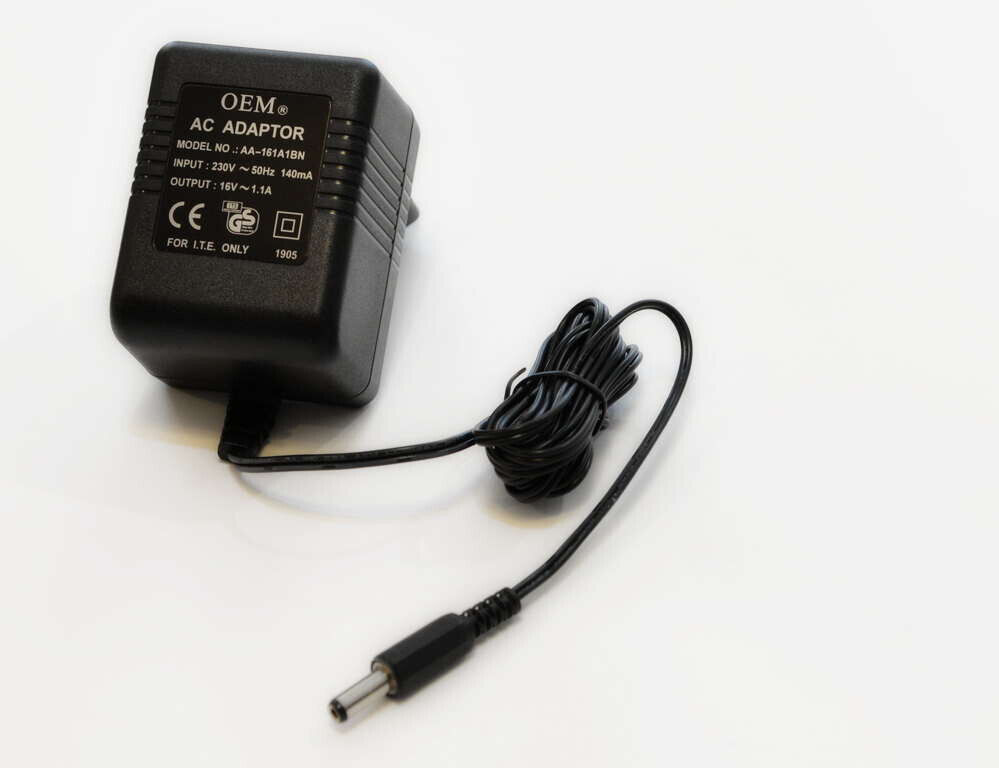 Transformator 16V AC/AC Adapter Netzteil Stecker 16 Volt Transformer Kabel