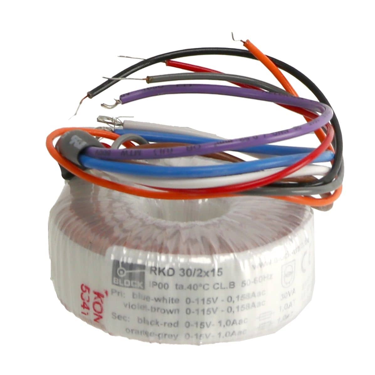 Trafo Netzteil Ringkerntrafo RKD 30 2x15V oder 30V/1 A